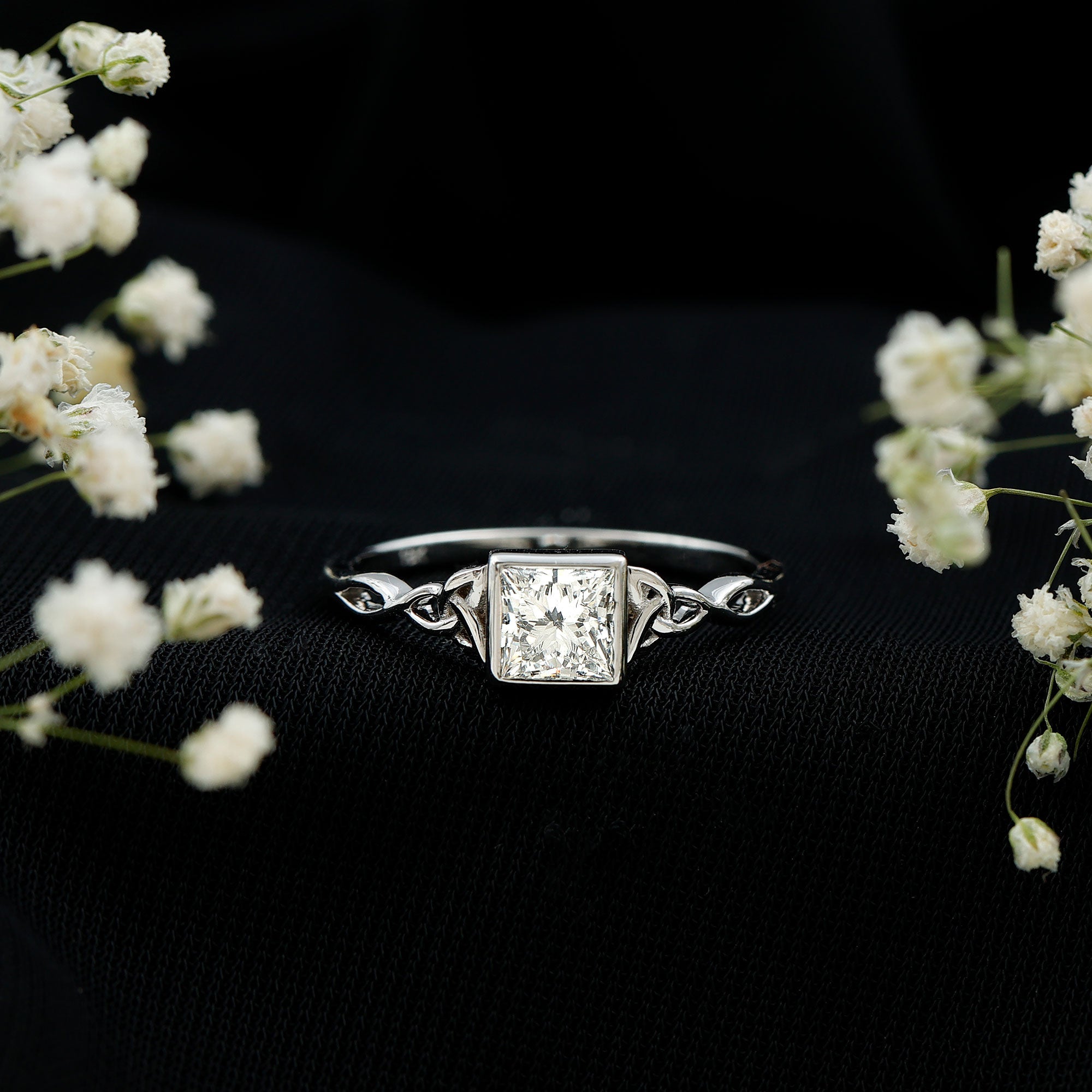 Celtic Knot Inspired Lab Grown Diamond Promise Ring
