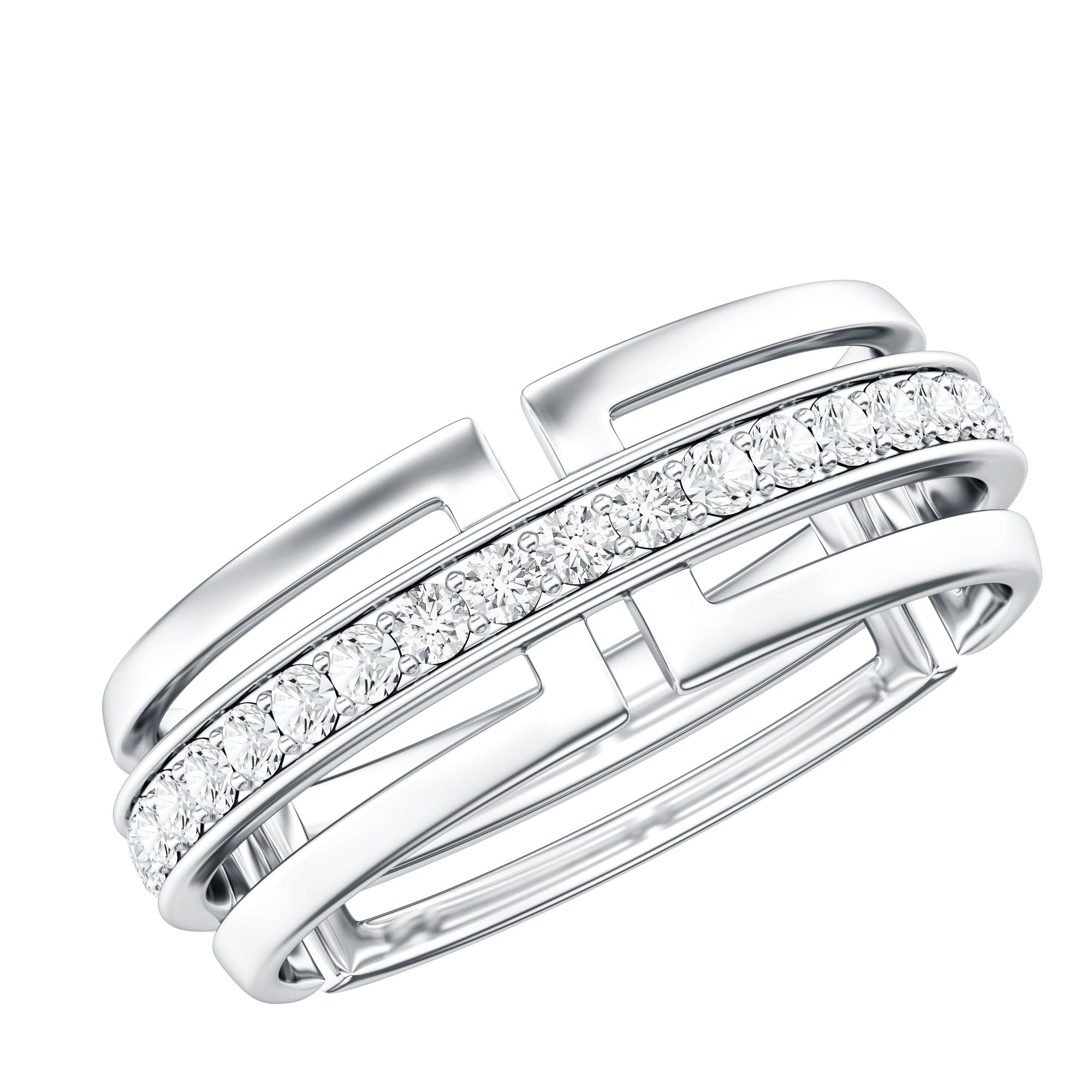 Certified Lab Created Diamond Unisex Wedding Band