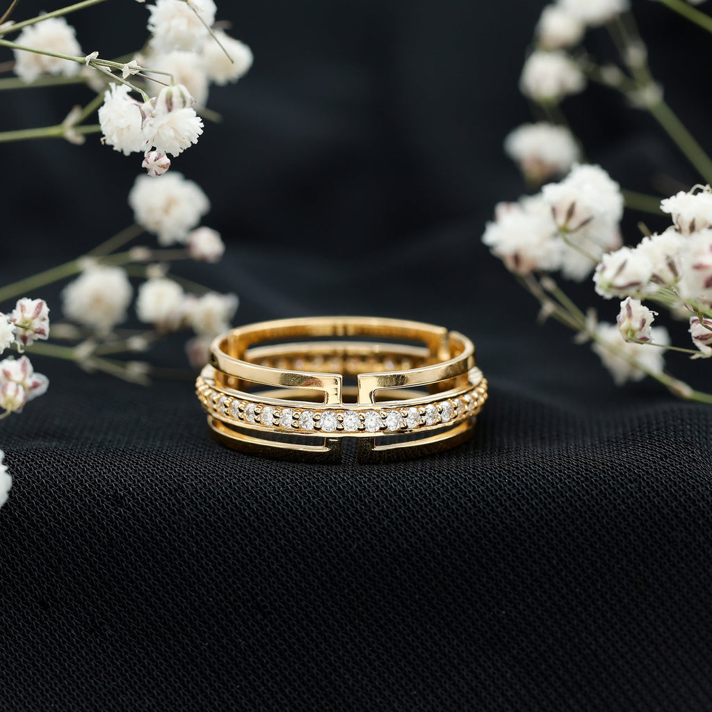 Certified Lab Created Diamond Unisex Wedding Band