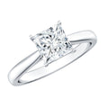 Solitaire 2 Carat Lab Created Diamond Princess Cut Engagement Ring IGI Certified