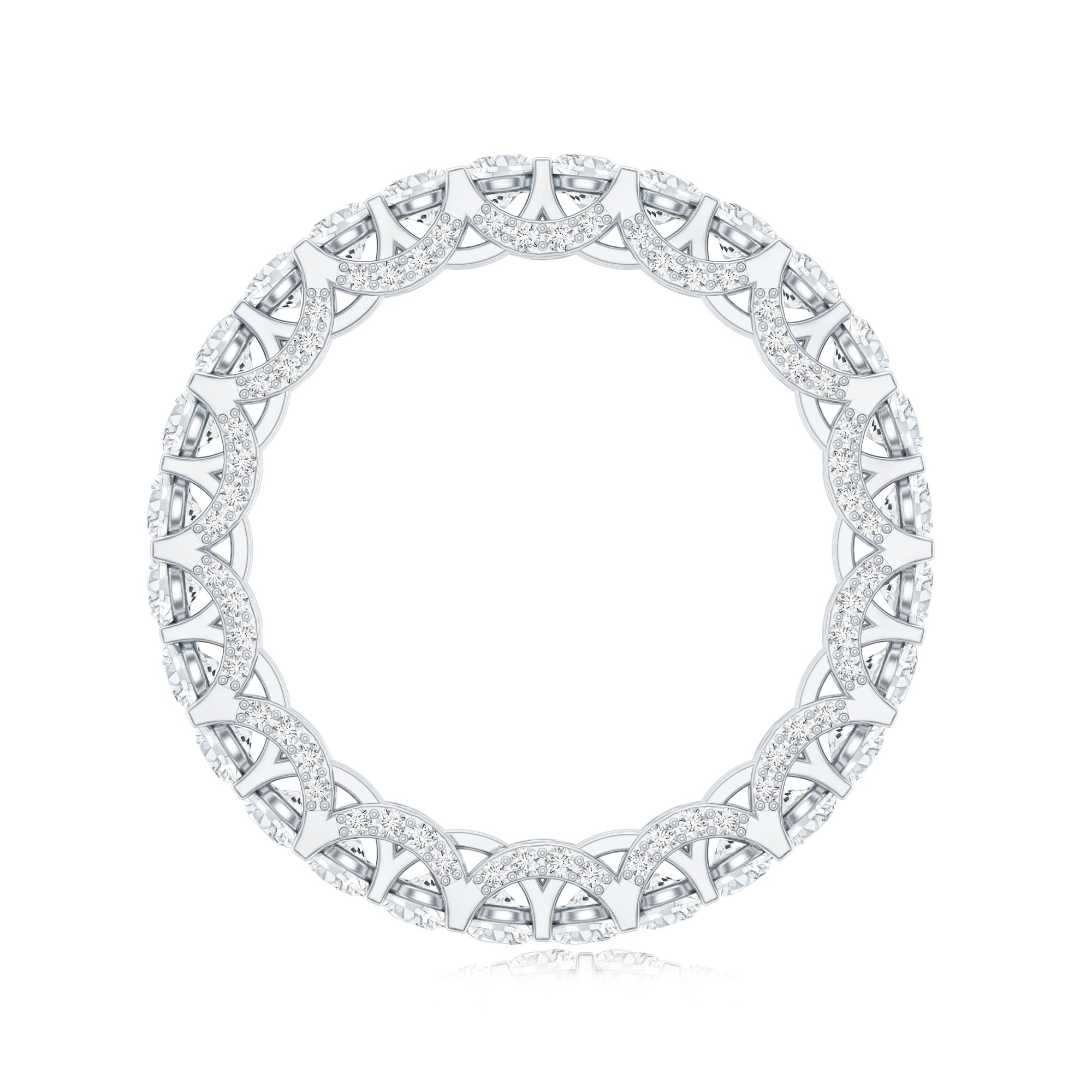 Certified Lab Created Diamond Eternity Wedding Band