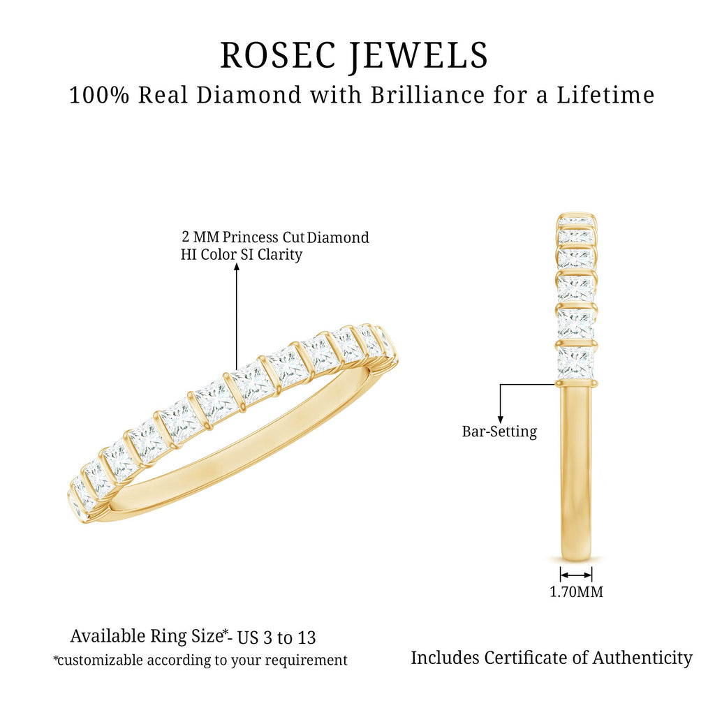 Princess Cut Diamond Anniversary Band Ring