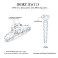 7 MM Solitaire Moissanite Engagement Ring with Filigree Band