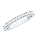 Surface Prong Set Moissanite Half Eternity Ring