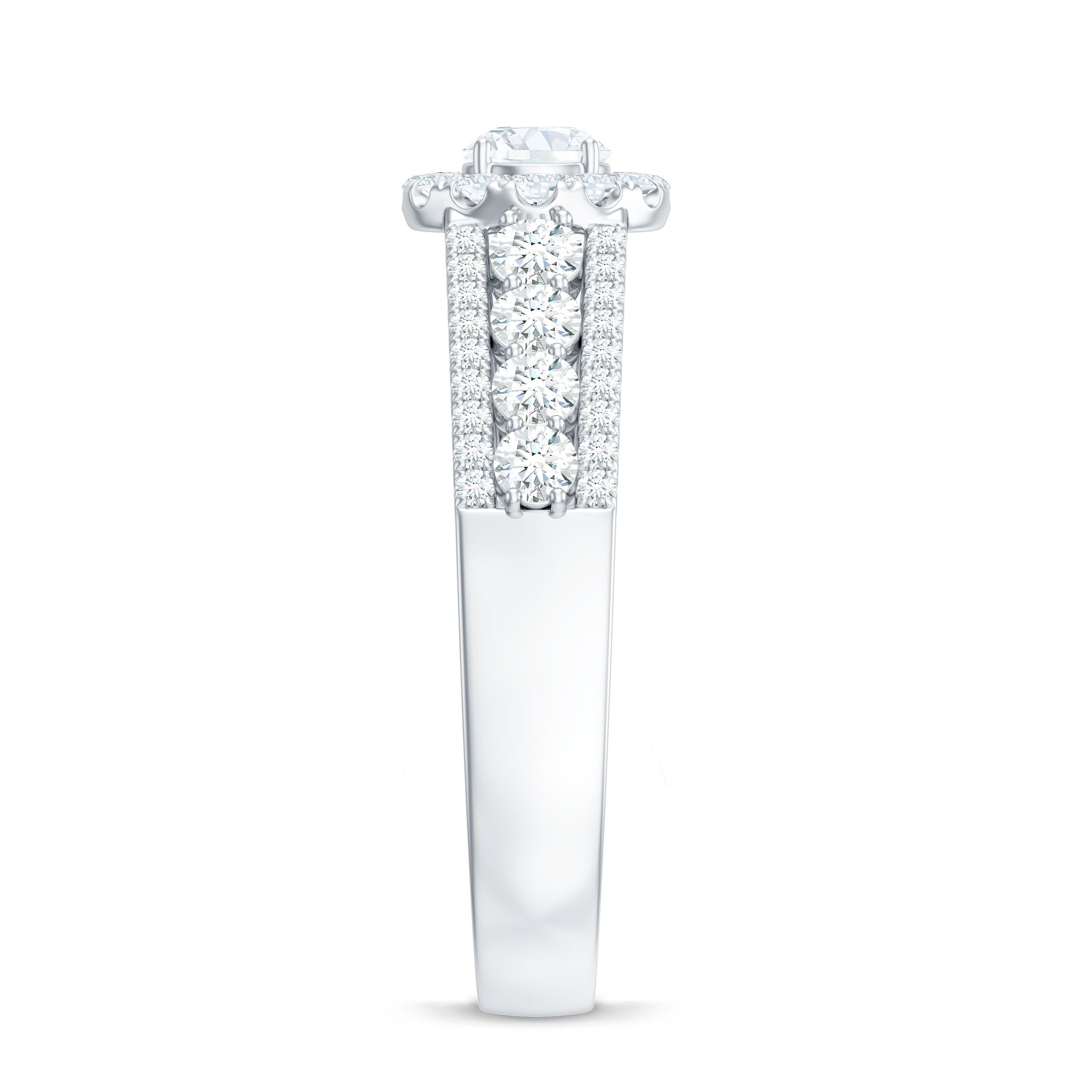0.5 Carat Zircon Statement Engagement Ring