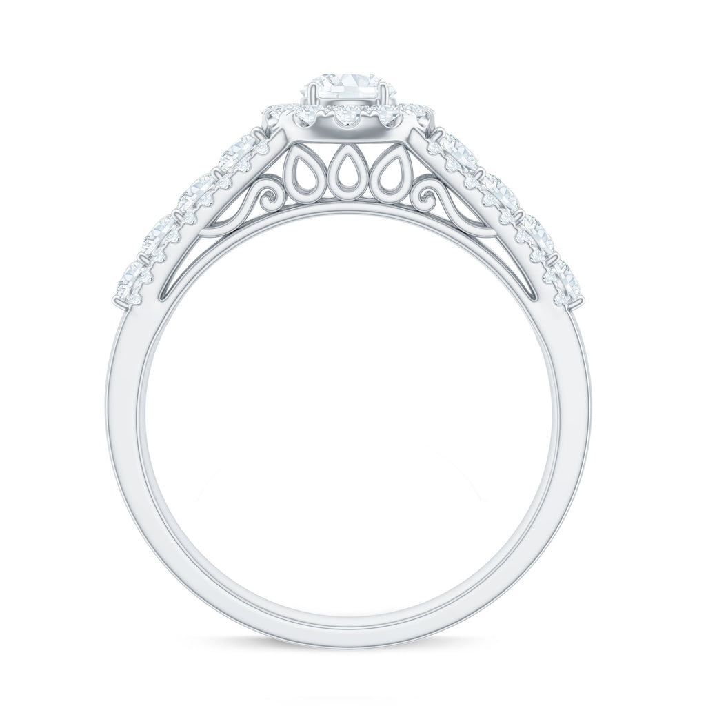 0.5 Carat Zircon Statement Engagement Ring