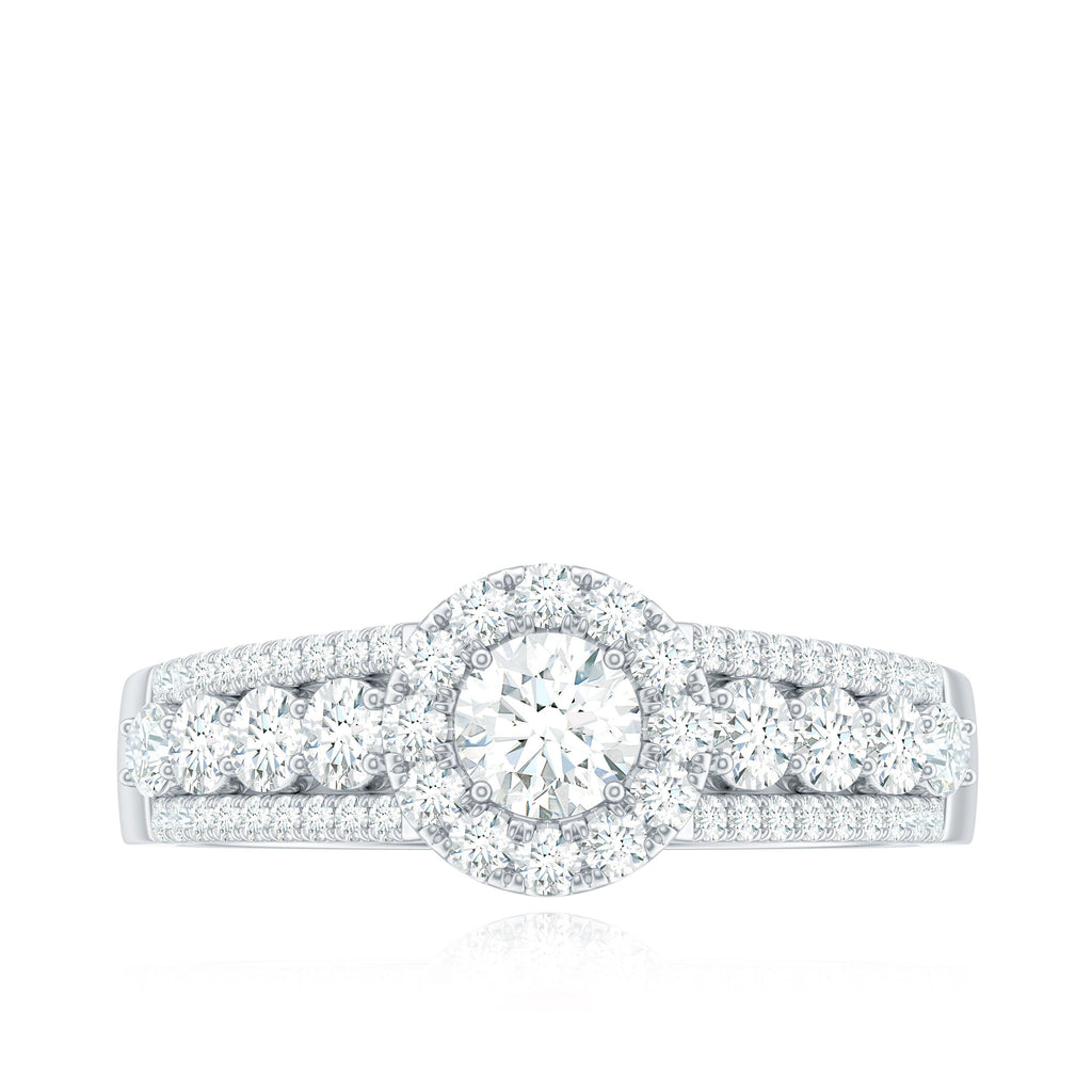 0.5 Carat Zircon Statement Engagement Ring