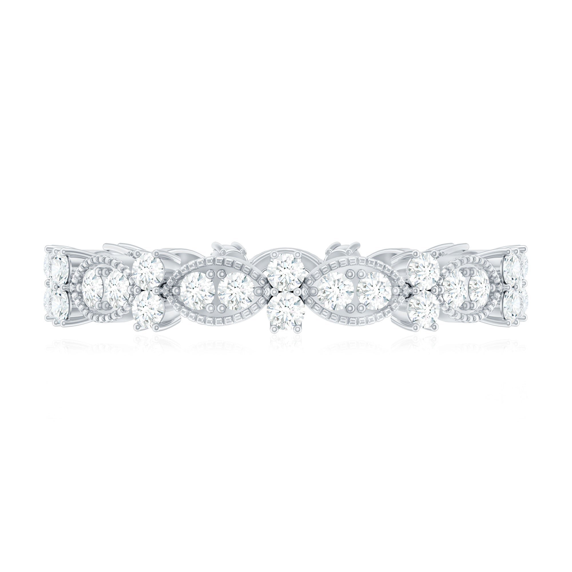 Designer Moissanite Eternity Ring for Women