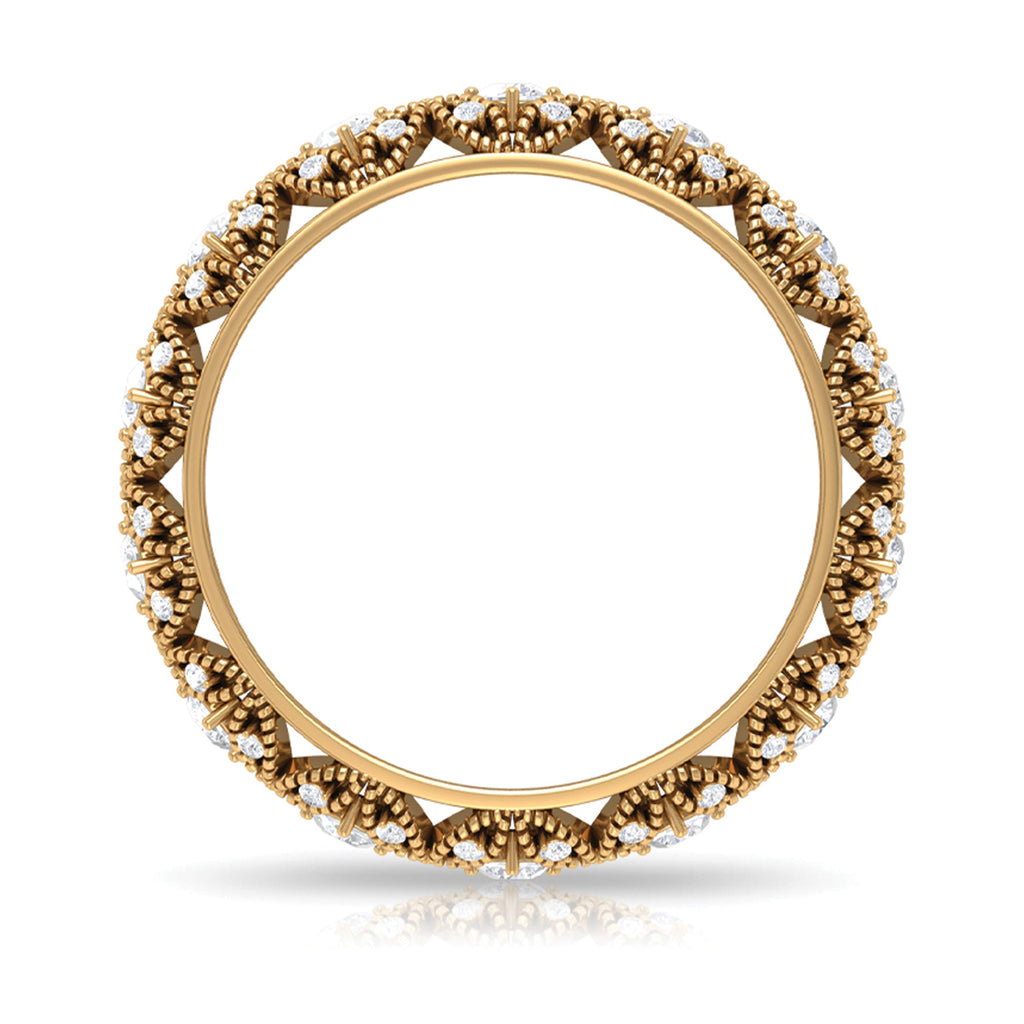 Moissanite Vintage Antique Wedding Ring