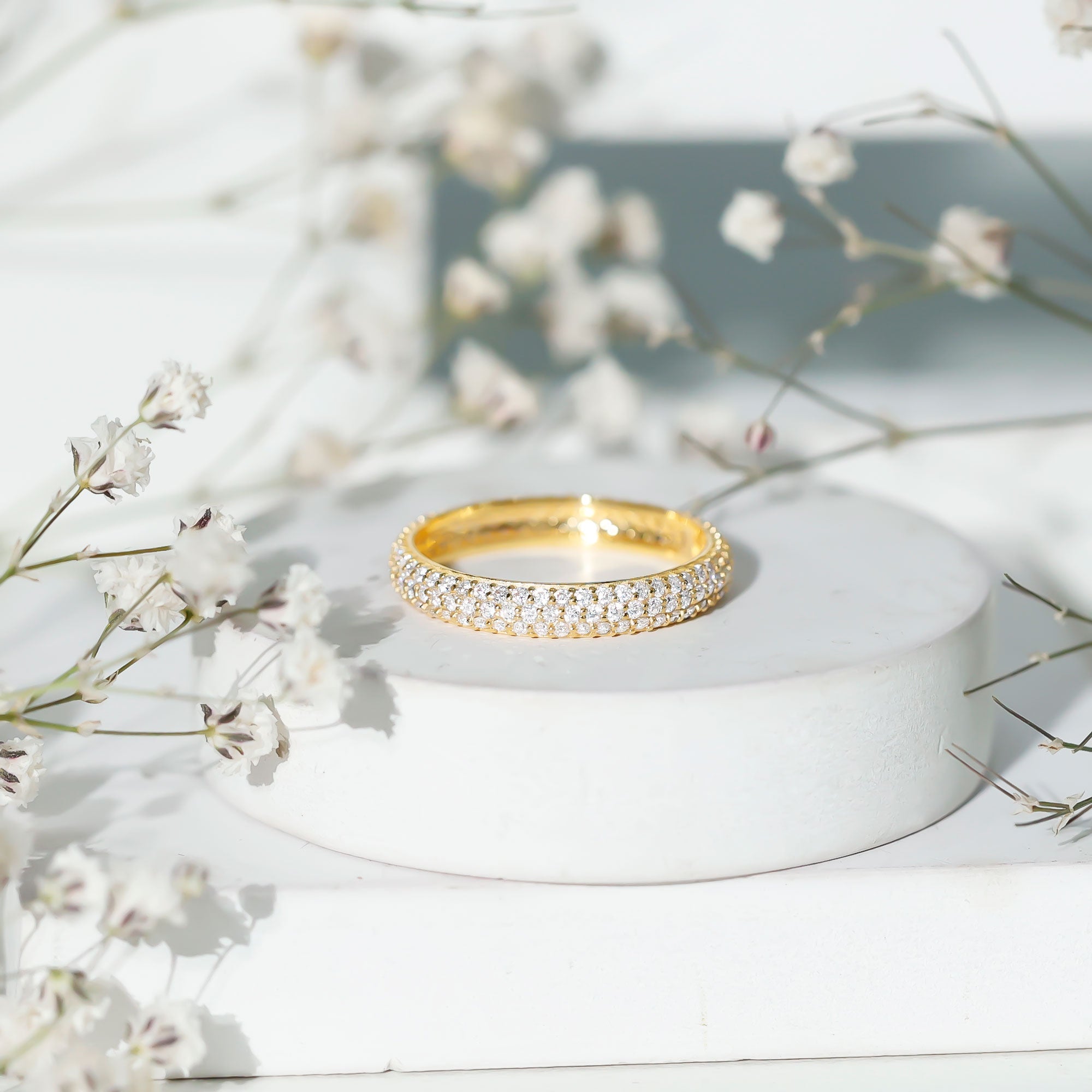 Classic Moissanite Eternity Wedding Band for Women