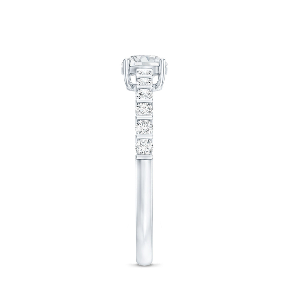 Round Brilliant Cut Moissanite Proposal Ring