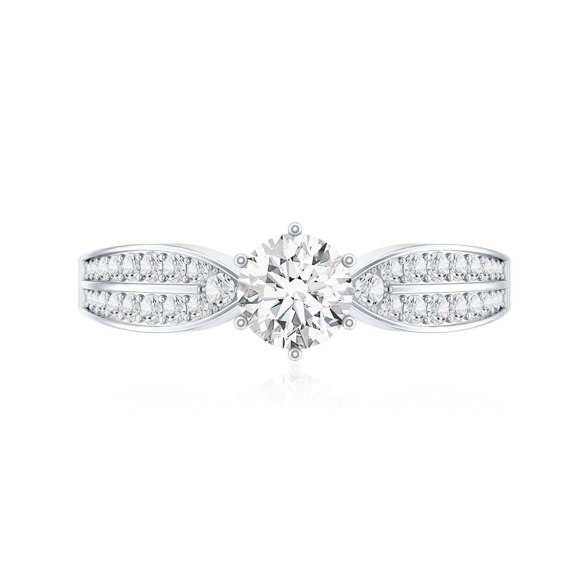 Certified Solitaire Lab Grown Diamond Promise Engagement Ring