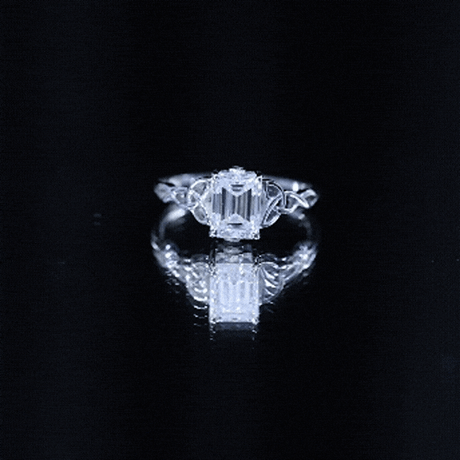 Celtic Design Inspired Lab Grown Diamond Engagement Ring