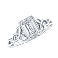 Celtic Design Inspired Lab Grown Diamond Engagement Ring