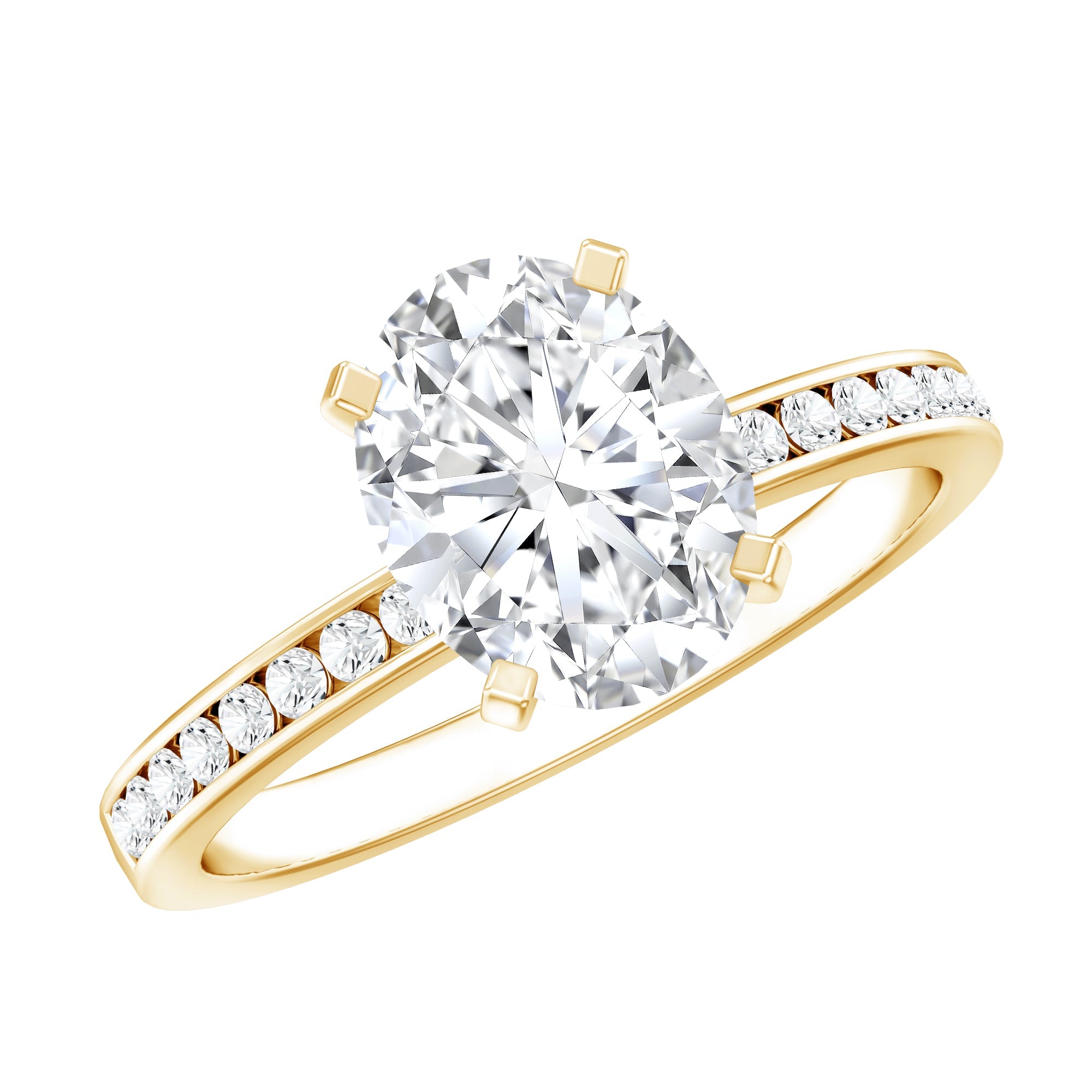 Certified 7X9 MM Lab Grown Diamond Oval Engagement Ring