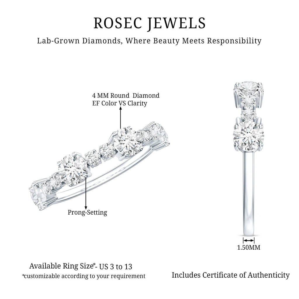 Lab Grown Diamond Stackable Eternity Ring For Women