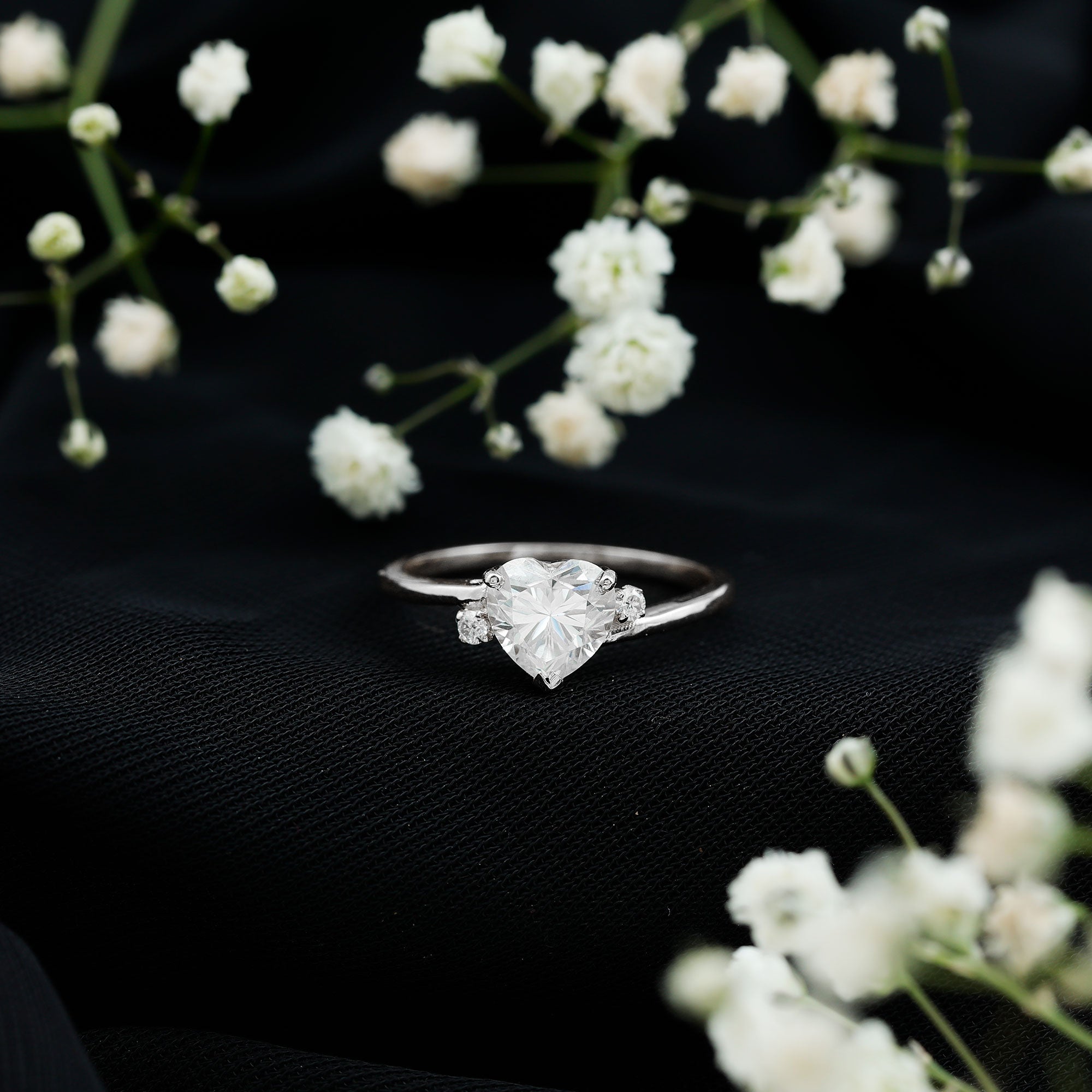 7 mm Heart Lab Grown Diamond Proposal Ring For Her