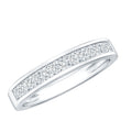 Certified Brilliant Cut Diamond Princess Cut Wedding Band