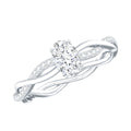 Lab Grown Diamond Promise Ring With Twisted Shank