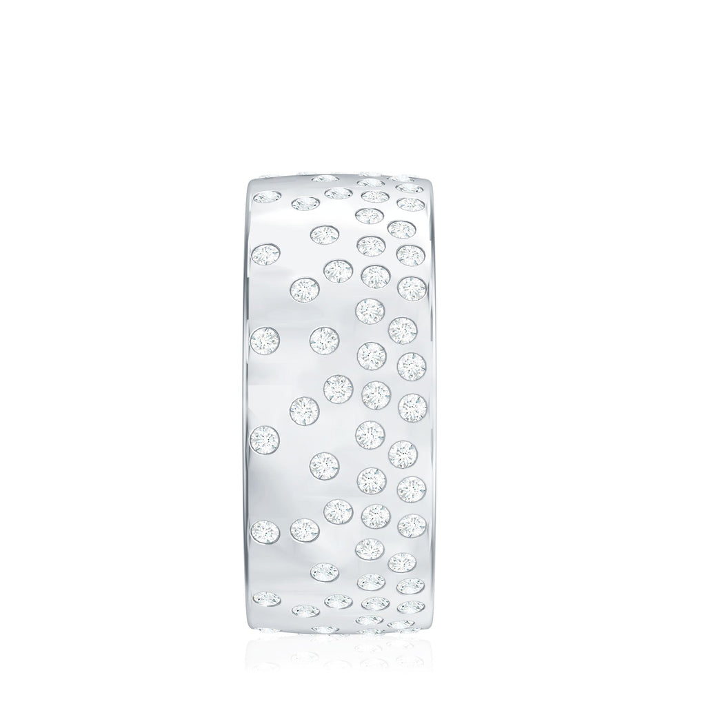 Certified Lab Grown Diamond Wedding Band in Flush Setting