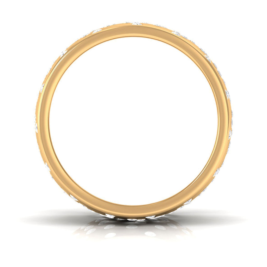 Certified Lab Grown Diamond Wedding Band in Flush Setting