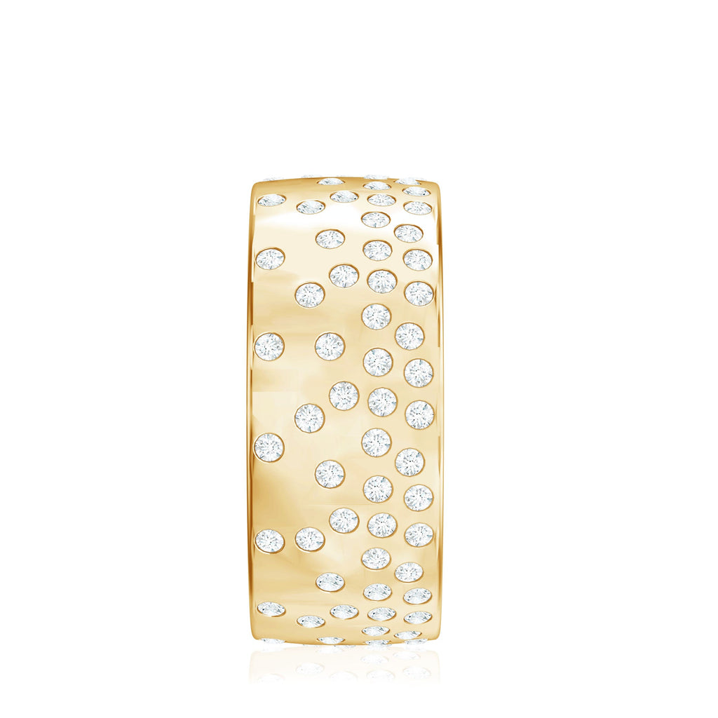 Certified Lab Grown Diamond Wedding Band in Flush Setting