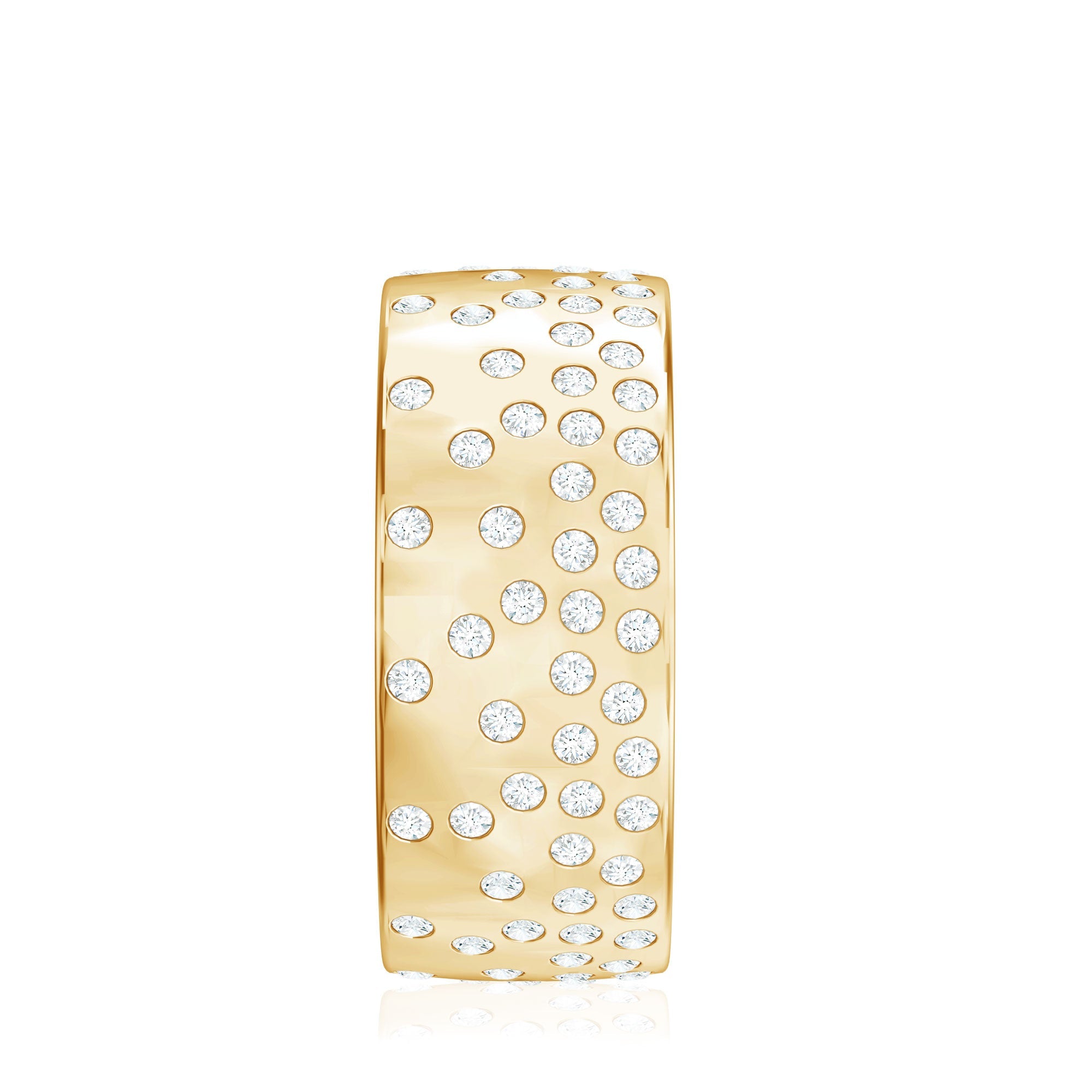 Certified Lab Grown Diamond Wedding Band in Flush Setting