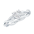 5 MM Heart Shaped Diamond Ring For Women
