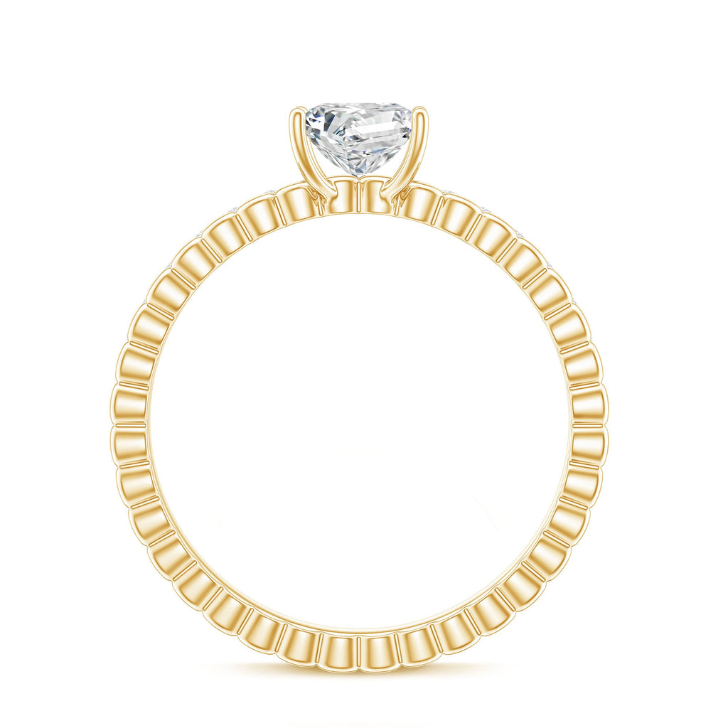 Princess Cut Lab Grown Diamond Promise Ring With Certificate