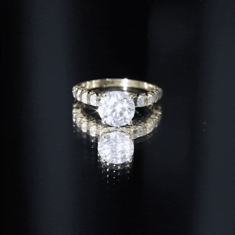 Certified 7 MM Lab Grown Diamond Solitaire Engagement Ring