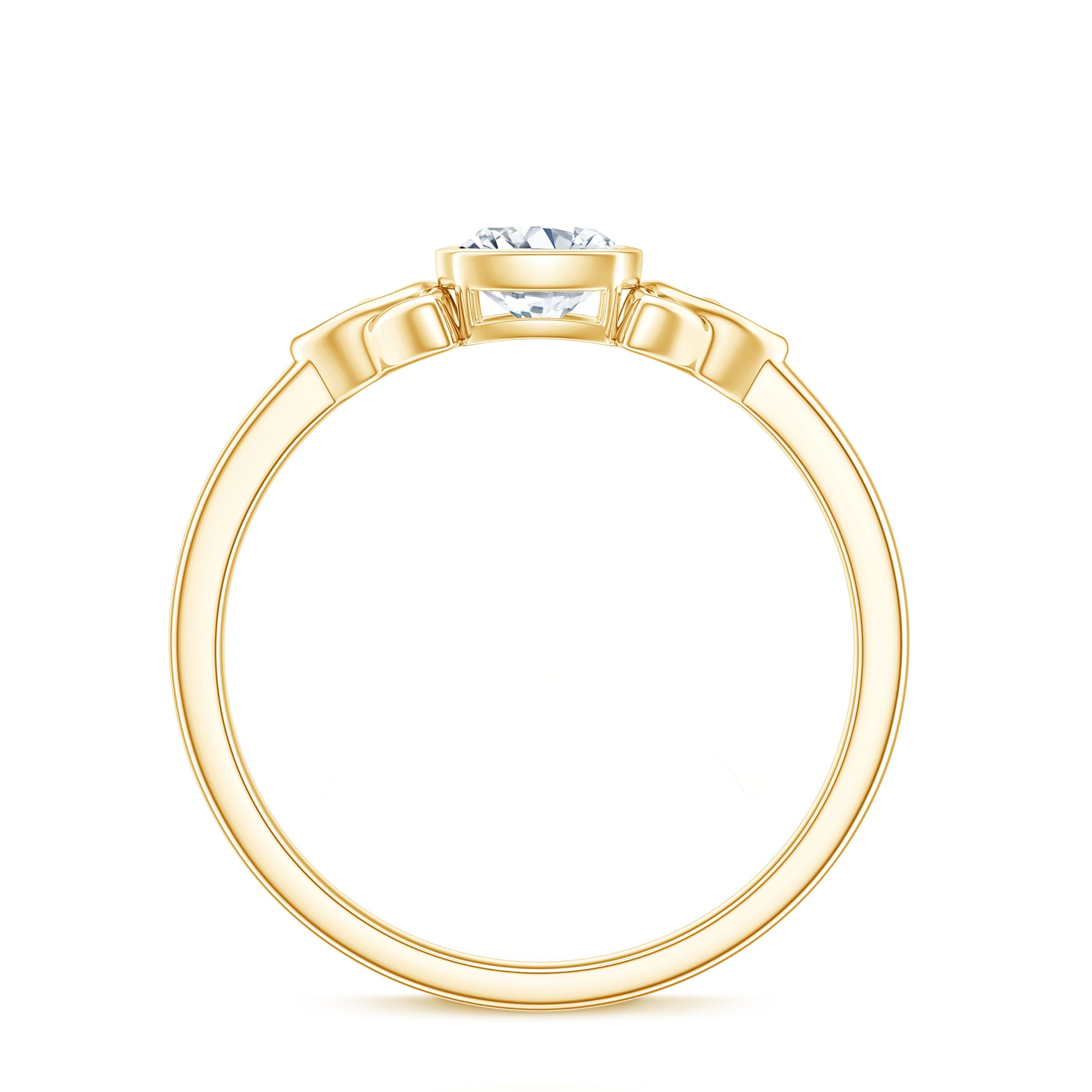 Certified Cushion Cut Diamond Knot Promise Ring