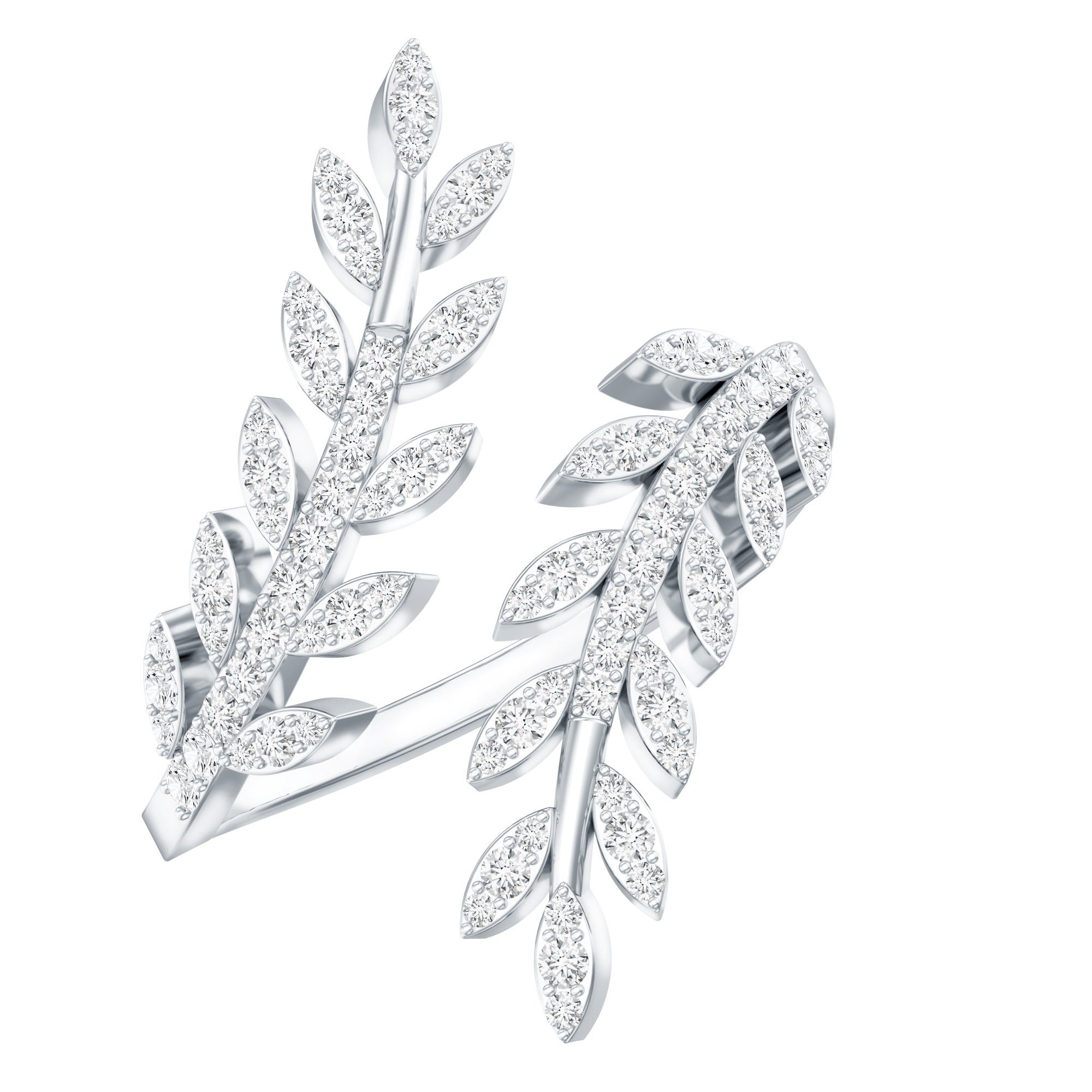 Certified Nature inspired Lab Grown Diamond Cocktail Ring for Women