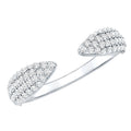 Lab Created Diamond Wedding Wrap Ring For Women