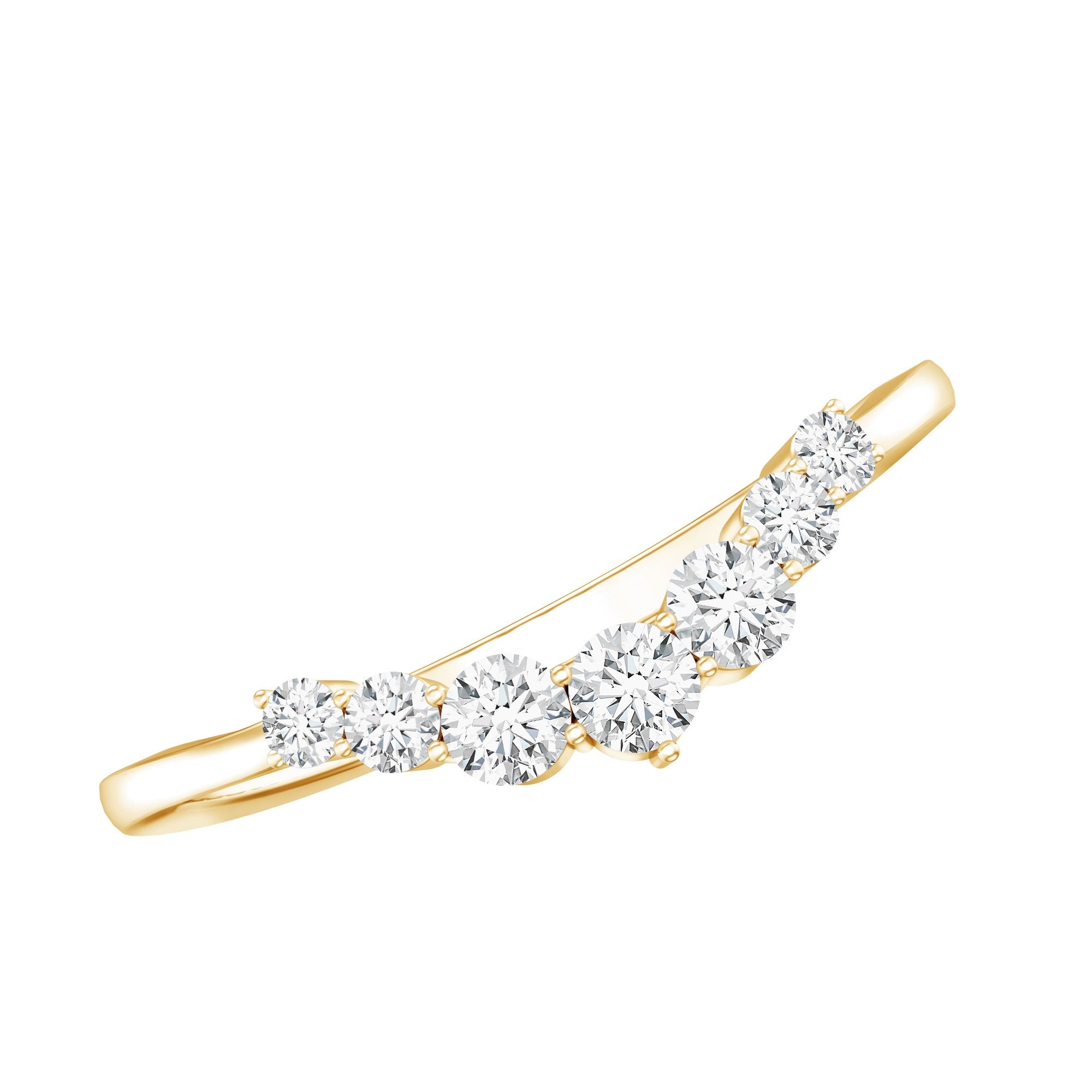 Certified Brilliant Cut Lab Grown Diamond Wedding Band Enhancer