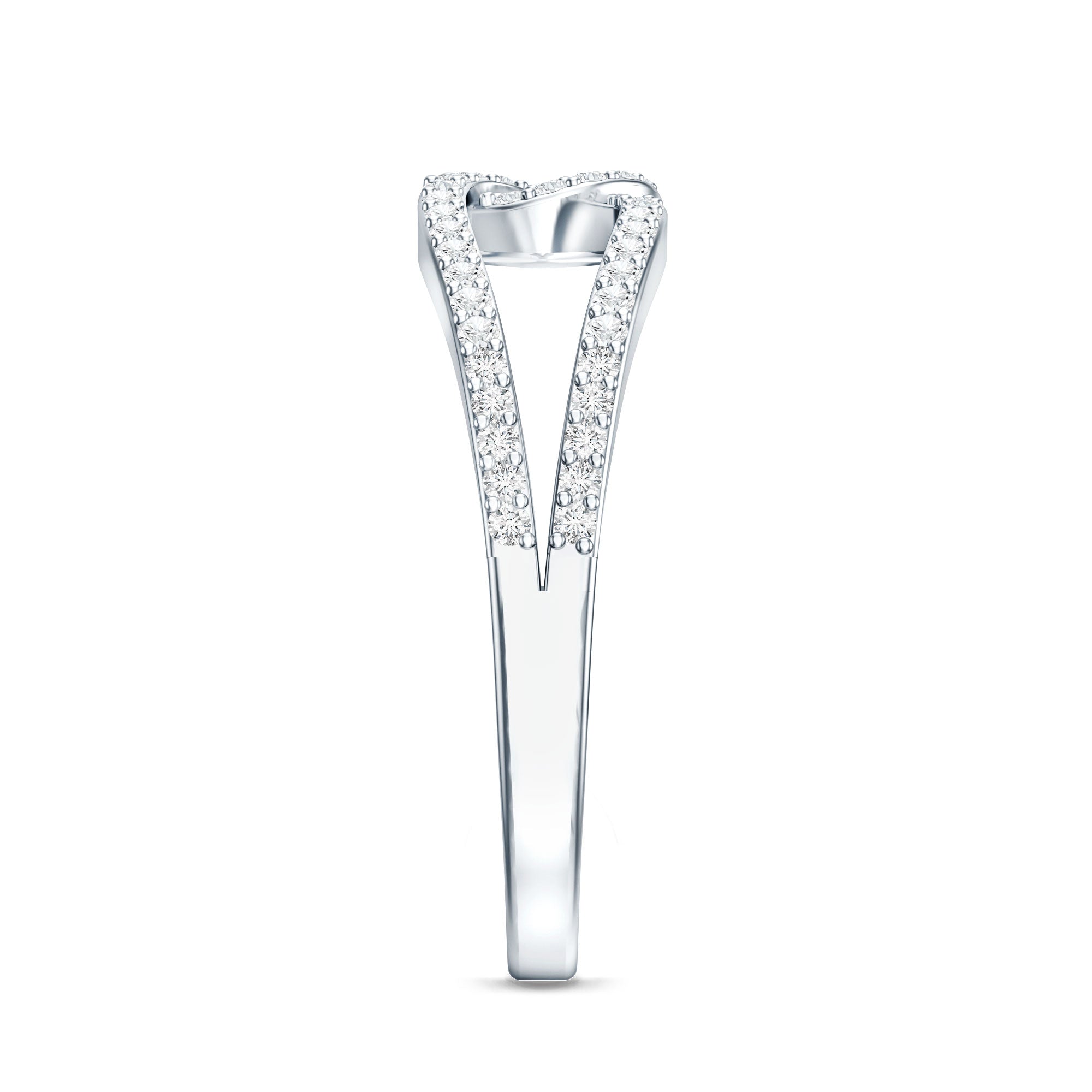 Brilliant Cut Lab Created Diamond Knot Anniversary Ring for Her