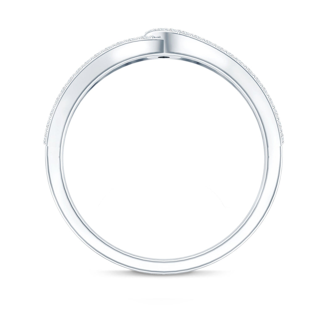 Brilliant Cut Lab Created Diamond Knot Anniversary Ring for Her