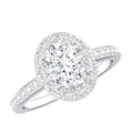 Certified 1.2 Carat Lab Grown Diamond Oval Shape Engagement Ring