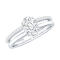 5X7 MM Oval Cut Diamond Solitaire Promise Ring For Her