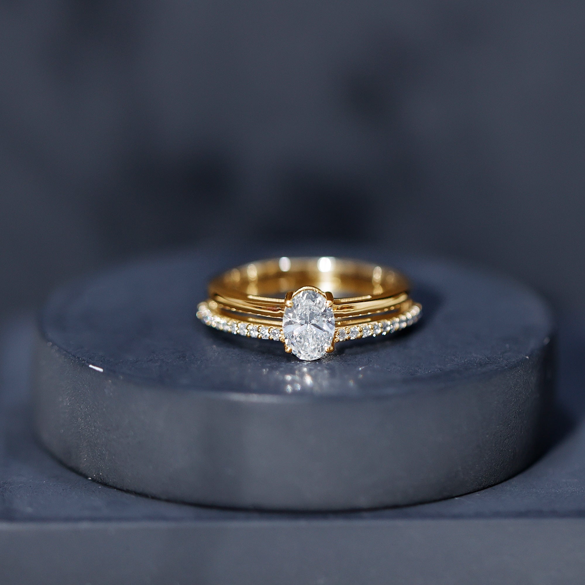 5X7 MM Oval Cut Diamond Solitaire Promise Ring For Her