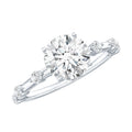 Round Brilliant Cut Lab Grown Diamond Traditional Engagement Ring
