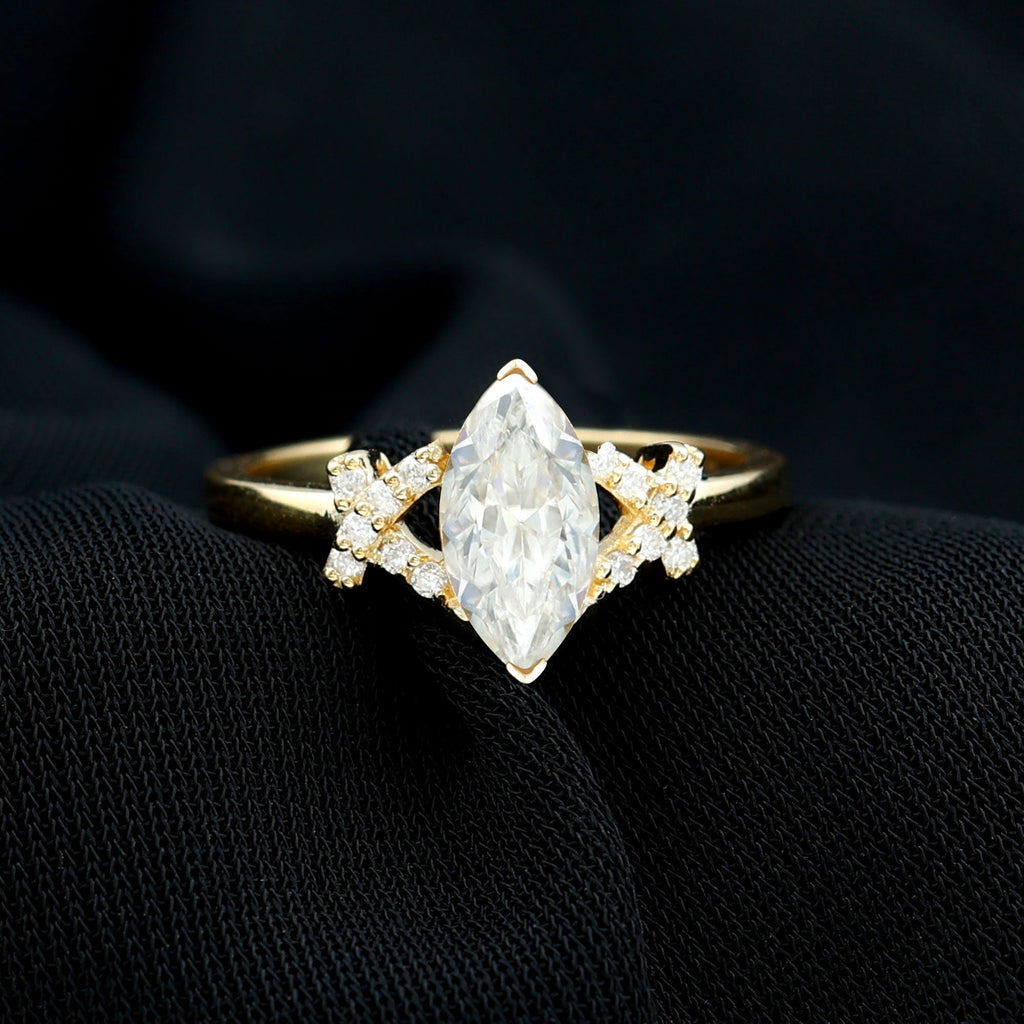 Lab Grown Diamond 5X10 MM Marquise Engagement Ring