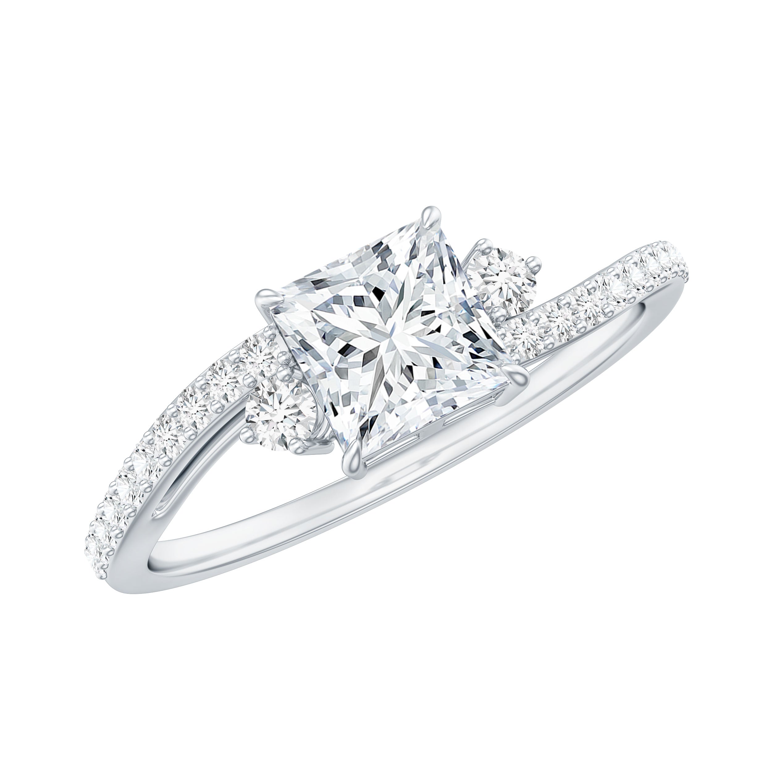 Certified Lab Grown Diamond Promise Engagement Ring