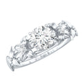Certified 1 Ct Lab Grown Diamond Nature Engagement Ring