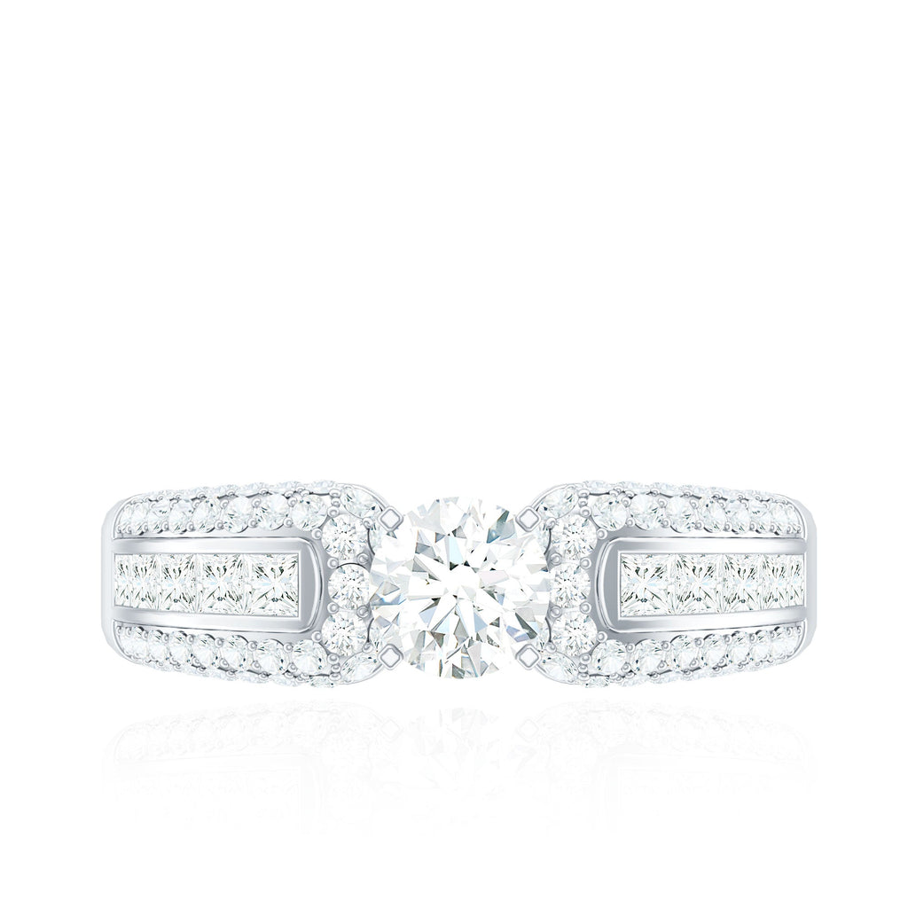 0.5 Carat Cubic Zirconia Statement Engagement Ring