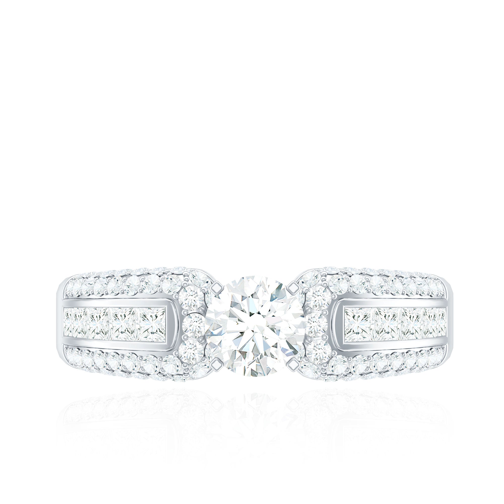 0.5 Carat Cubic Zirconia Statement Engagement Ring