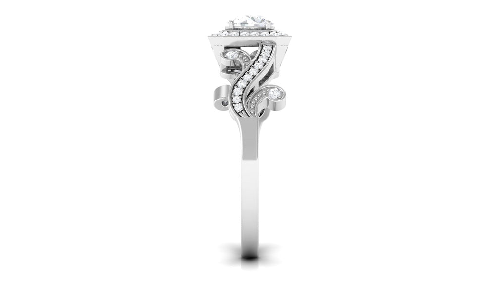0.75 CT Zircon Engagement Ring