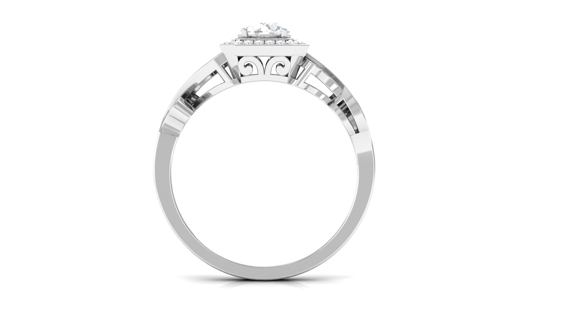 0.75 CT Zircon Engagement Ring
