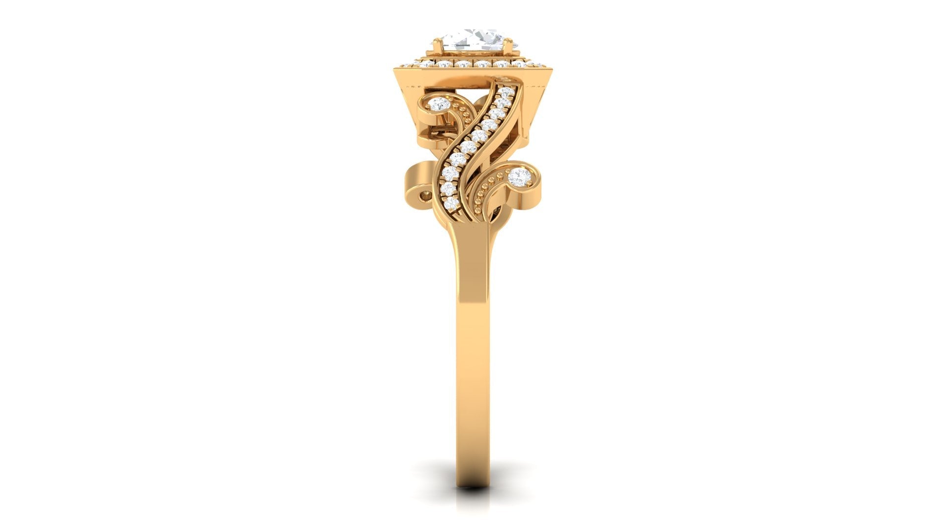 0.75 CT Zircon Engagement Ring