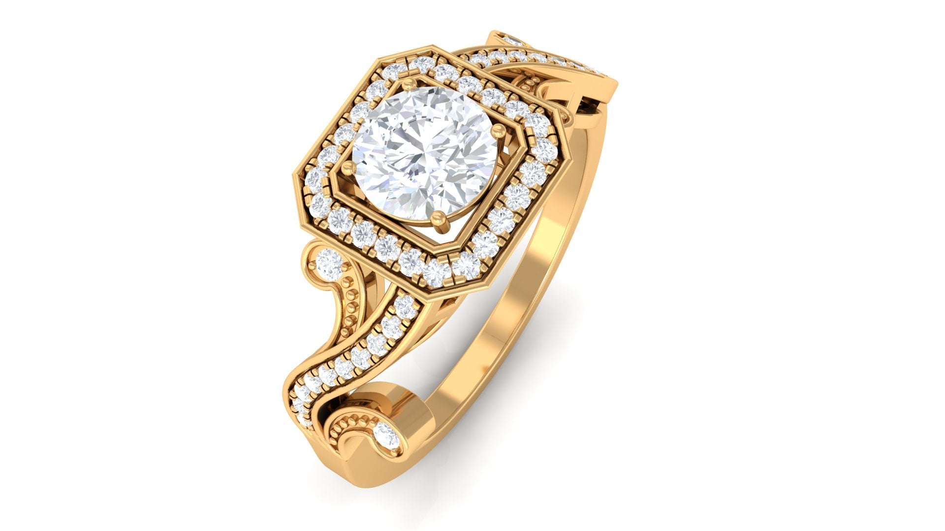 0.75 CT Zircon Engagement Ring
