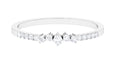 Certified Natural Diamond Half Eternity Stackable Ring